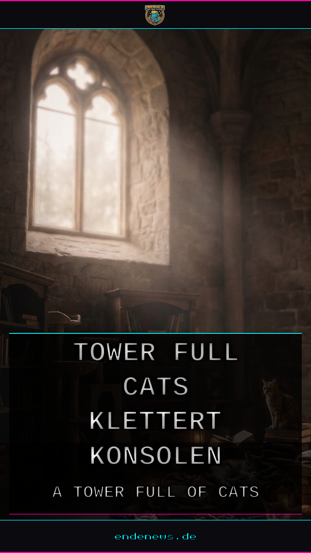 1.400 handgezeichnete Katzen: „A Tower Full of Cats“ klettert auf Konsolen