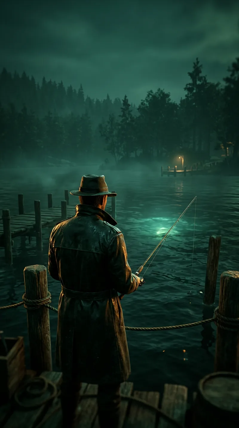 About Fishing: Atmosphärisches Mysterium mit einem Haken, dem ständigen Angeln