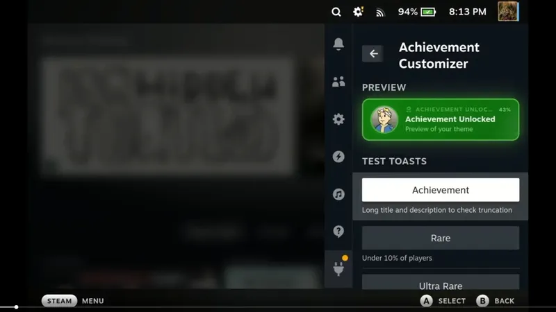 Achievement Customizer: Pop-ups wie Xbox oder PlayStation