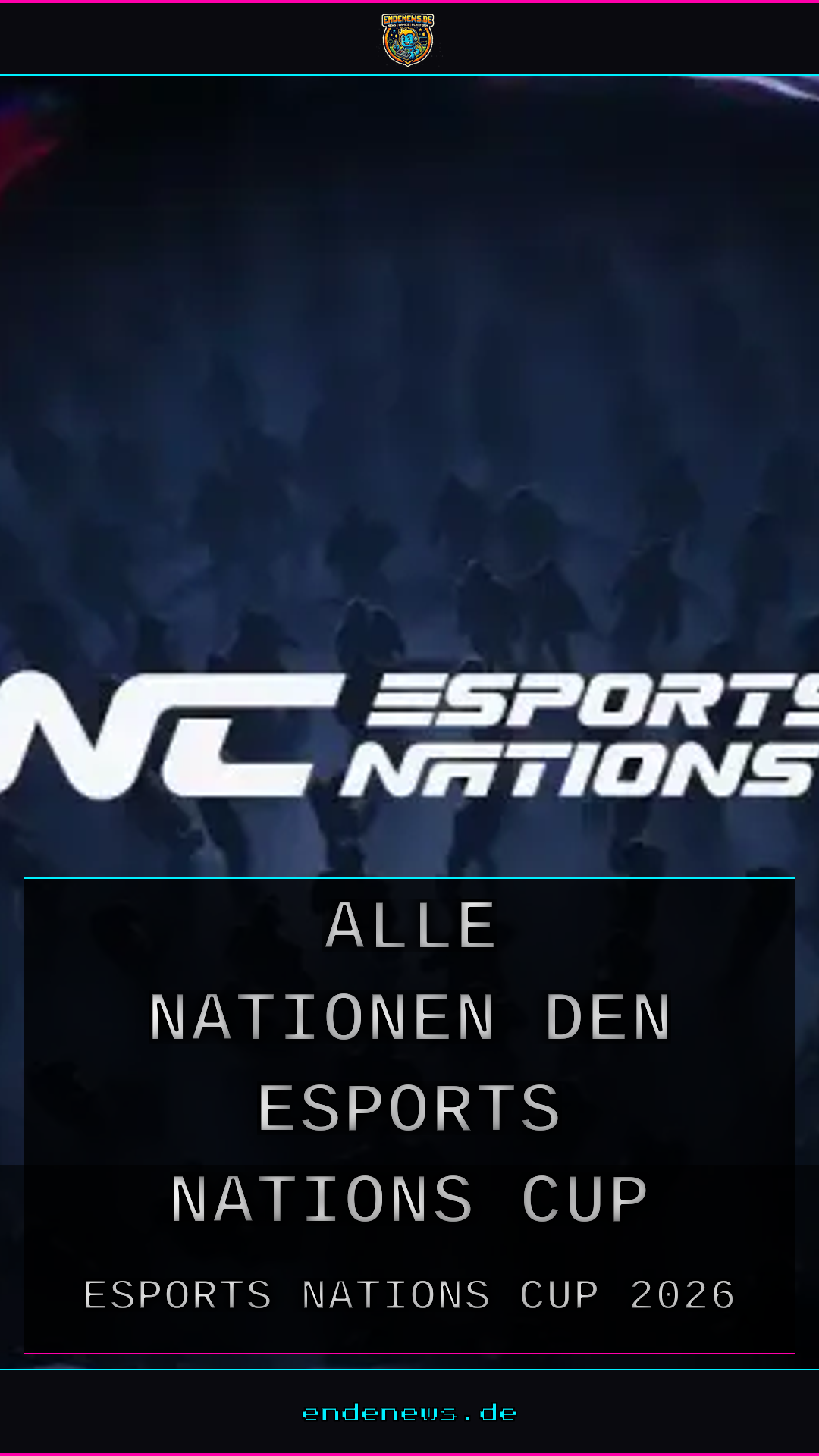 Alle Nationen für den Esports Nations Cup 2026 eingeladen