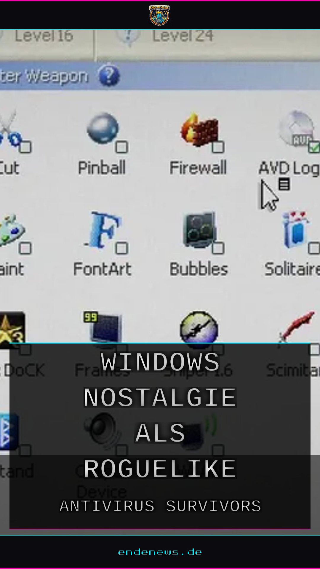 Antivirus Survivors: Windows-Nostalgie als Roguelike