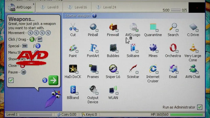Antivirus Survivors: Windows-Nostalgie als Roguelike