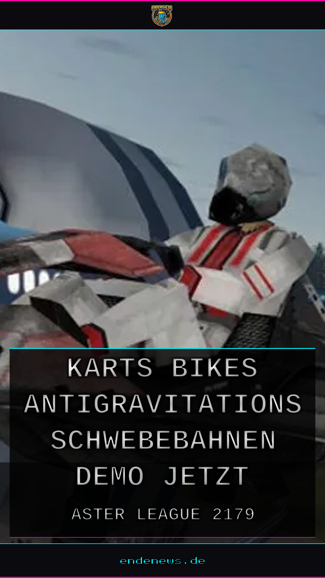 Aster League 2179: Karts und Bikes auf Antigravitations-Schwebebahnen, Demo jetzt spielbar