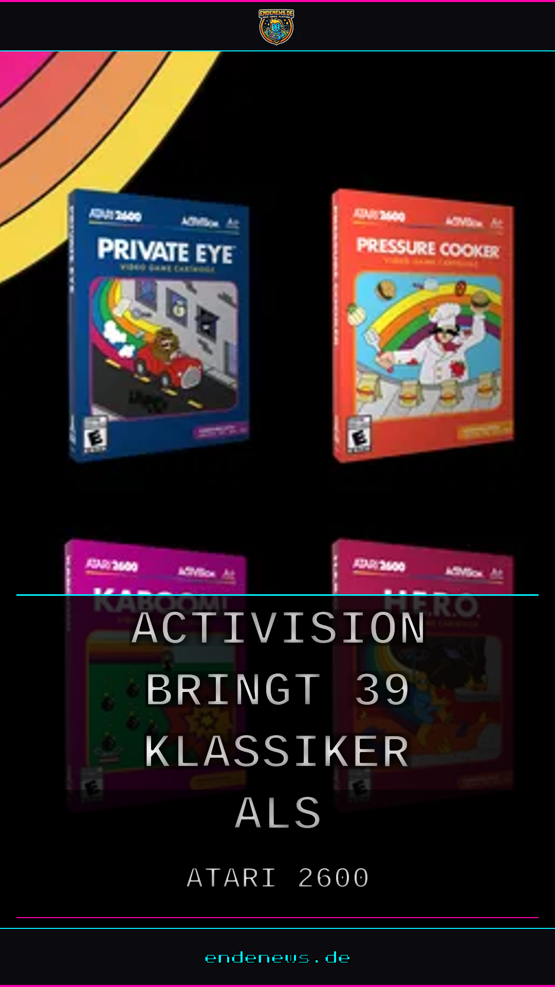 Atari 2600: Activision bringt 39 Klassiker als physische Kartuschen zurück