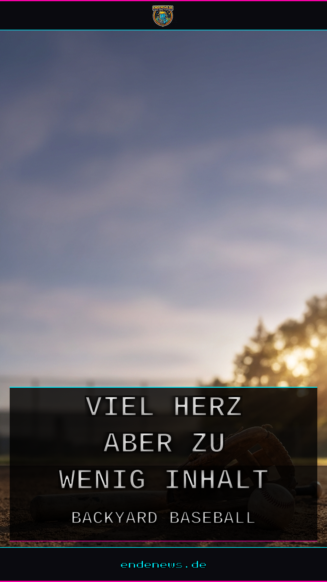Backyard Baseball Reboot: Viel Herz, aber zu wenig Inhalt