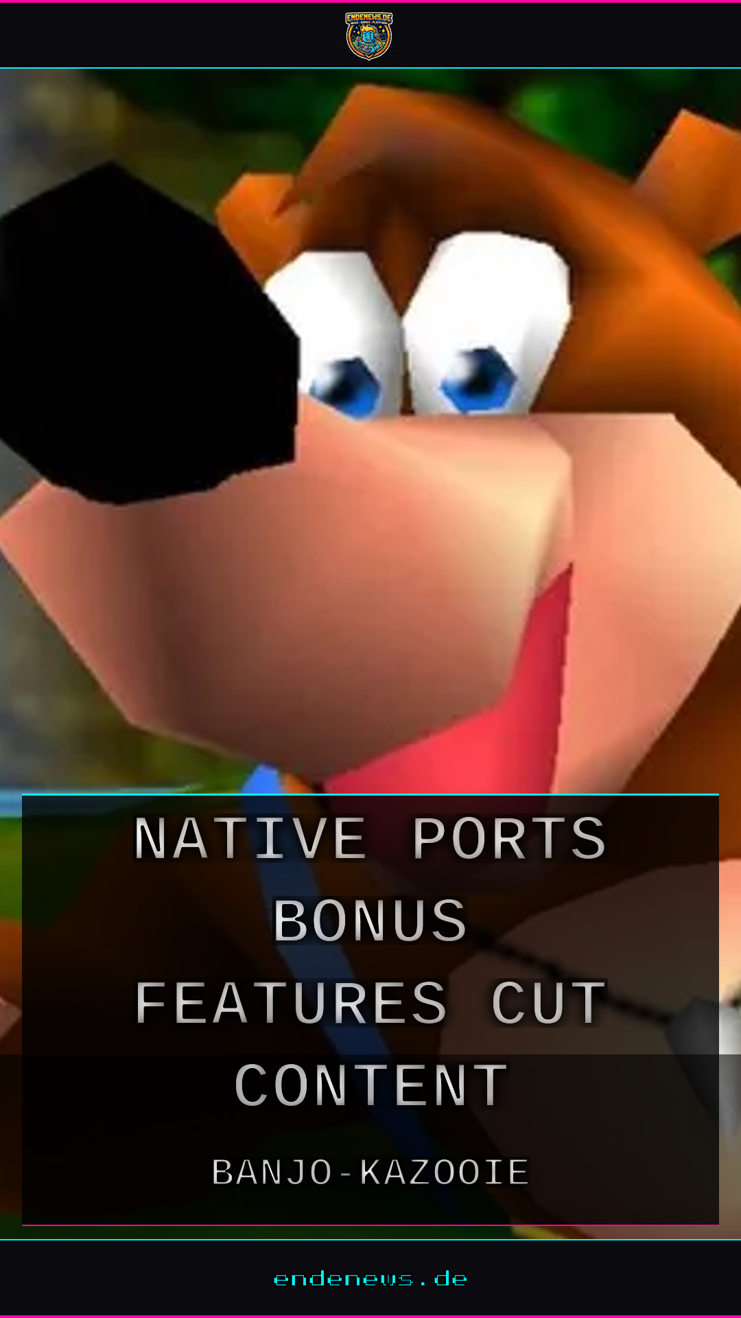 Banjo-Kazooie auf Evercade: „Native Ports“ mit Bonus-Features und Cut-Content