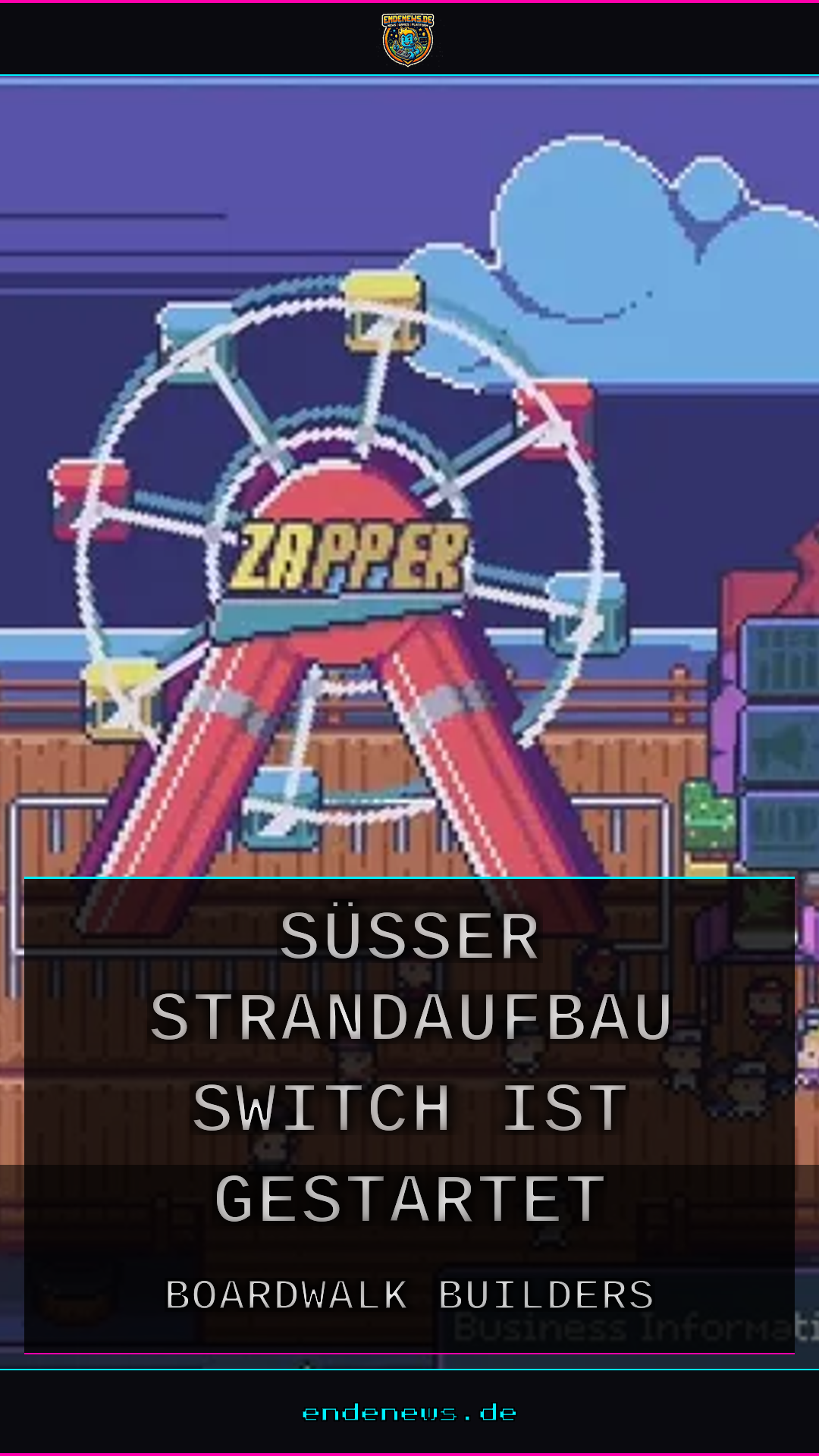 Boardwalk Builders: Süßer Strandaufbau für die Switch ist gestartet
