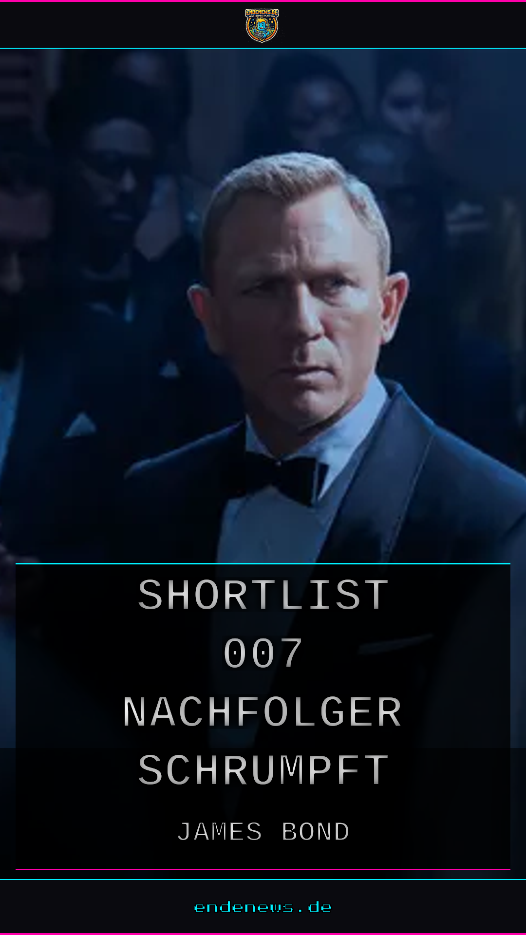 Bond-Casting: Shortlist für 007-Nachfolger schrumpft auf sechs junge Schauspieler