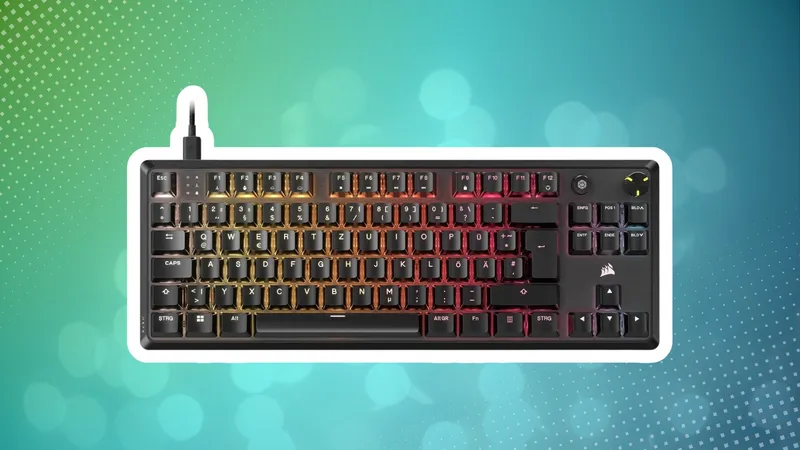 Corsair K70 CORE TKL im Angebot: Leise Tastatur für den kompakten Schreibtisch