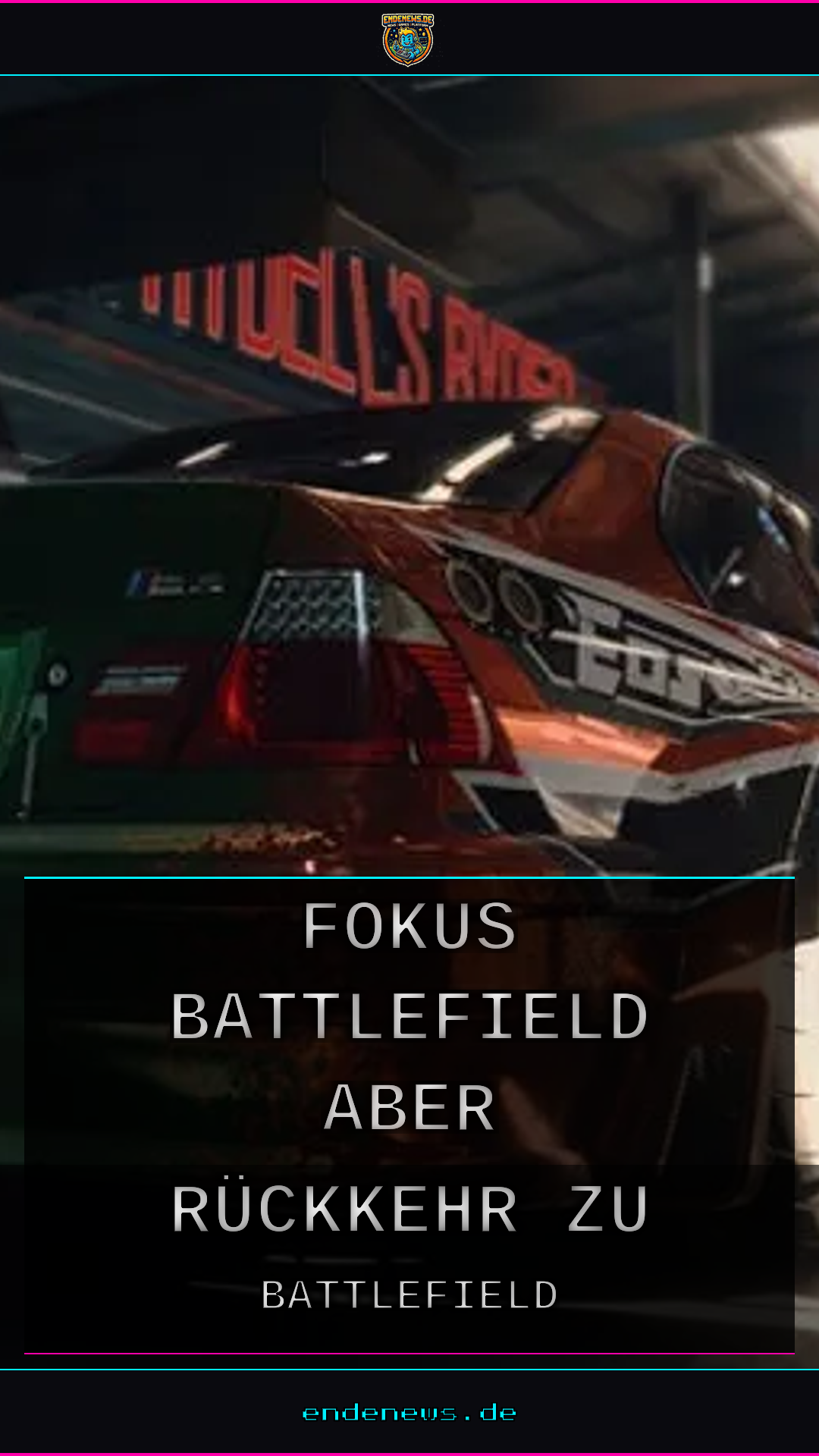Criterion: Fokus auf Battlefield, aber Rückkehr zu Need For Speed bleibt offen
