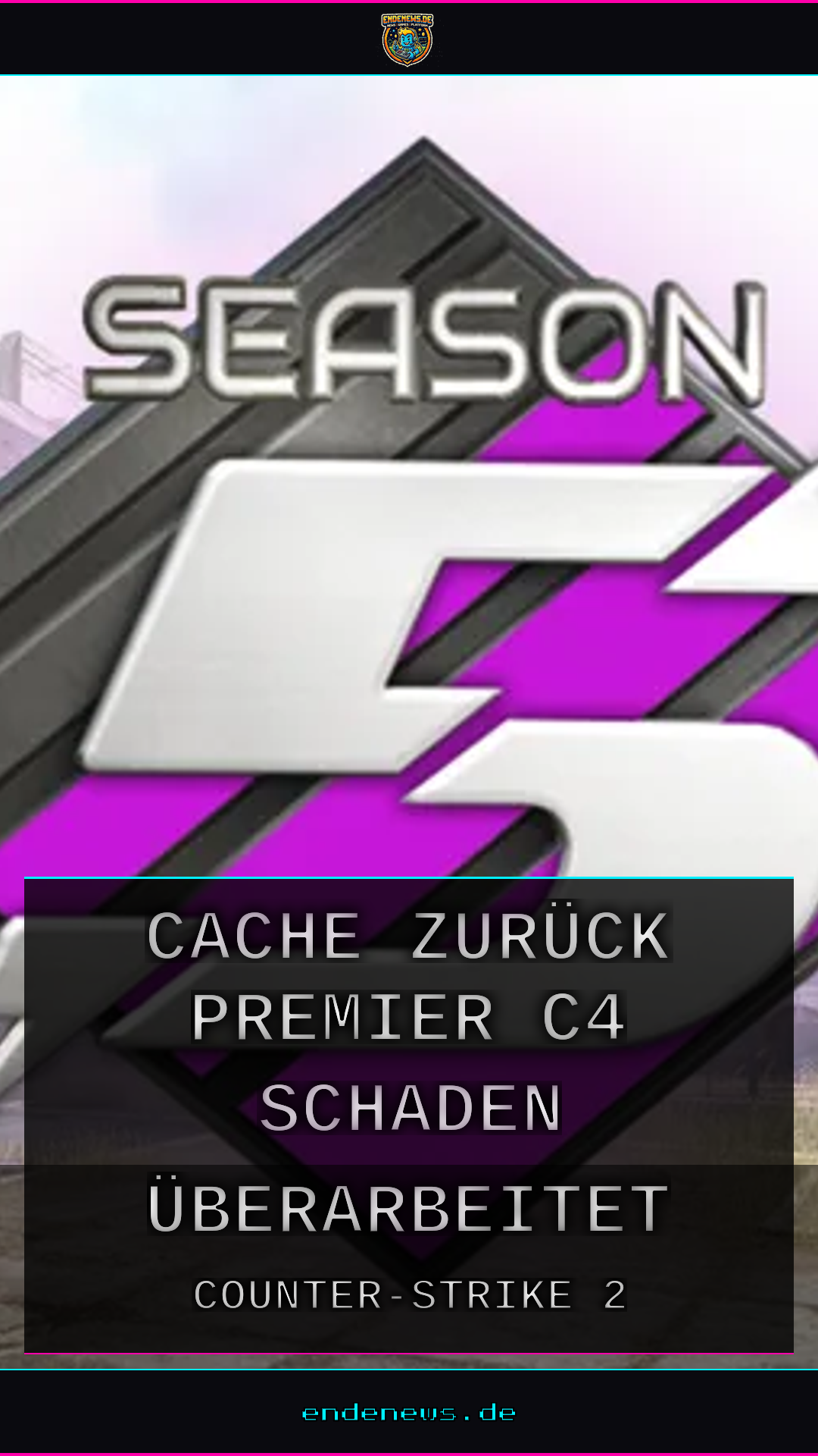 CS2 Season 5 ist da: Cache zurück in Premier, C4-Schaden überarbeitet, neue Armory-Skins
