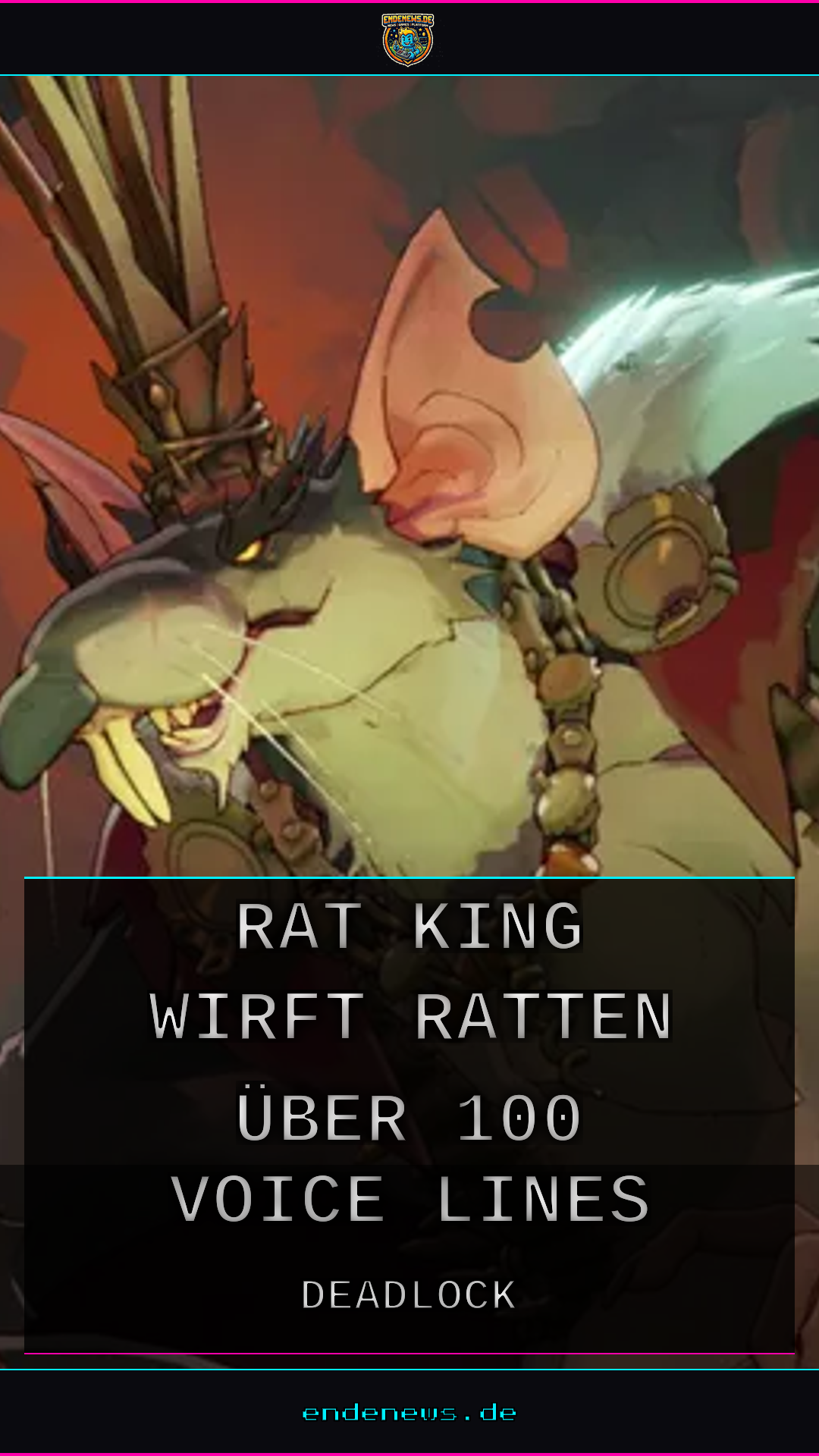 Deadlock: Rat King wirft Ratten mit über 100 Voice Lines