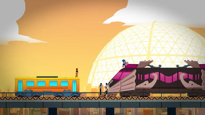 Denshattack: Ein Zugspiel mit radikaler Wut auf die Tech-Dystopie
