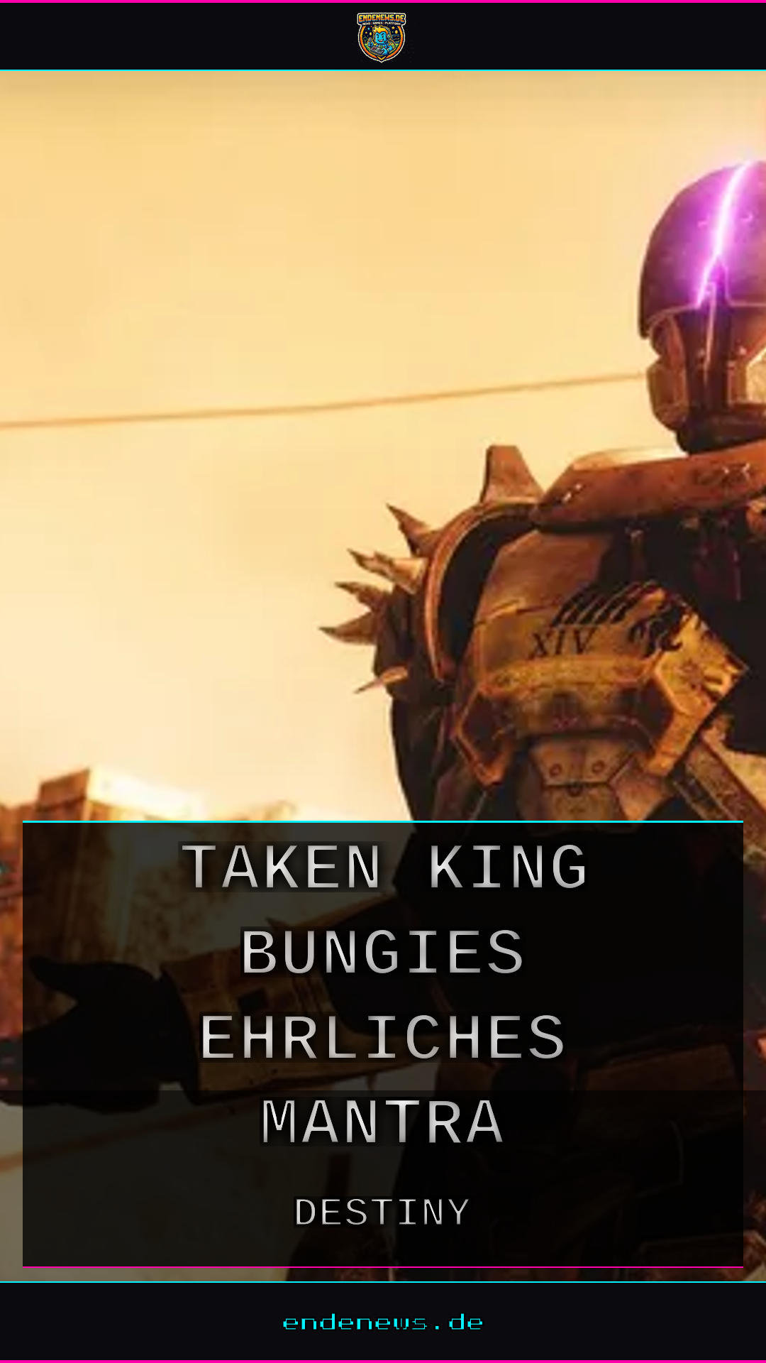 Destiny: The Taken King und Bungies ehrliches Mantra