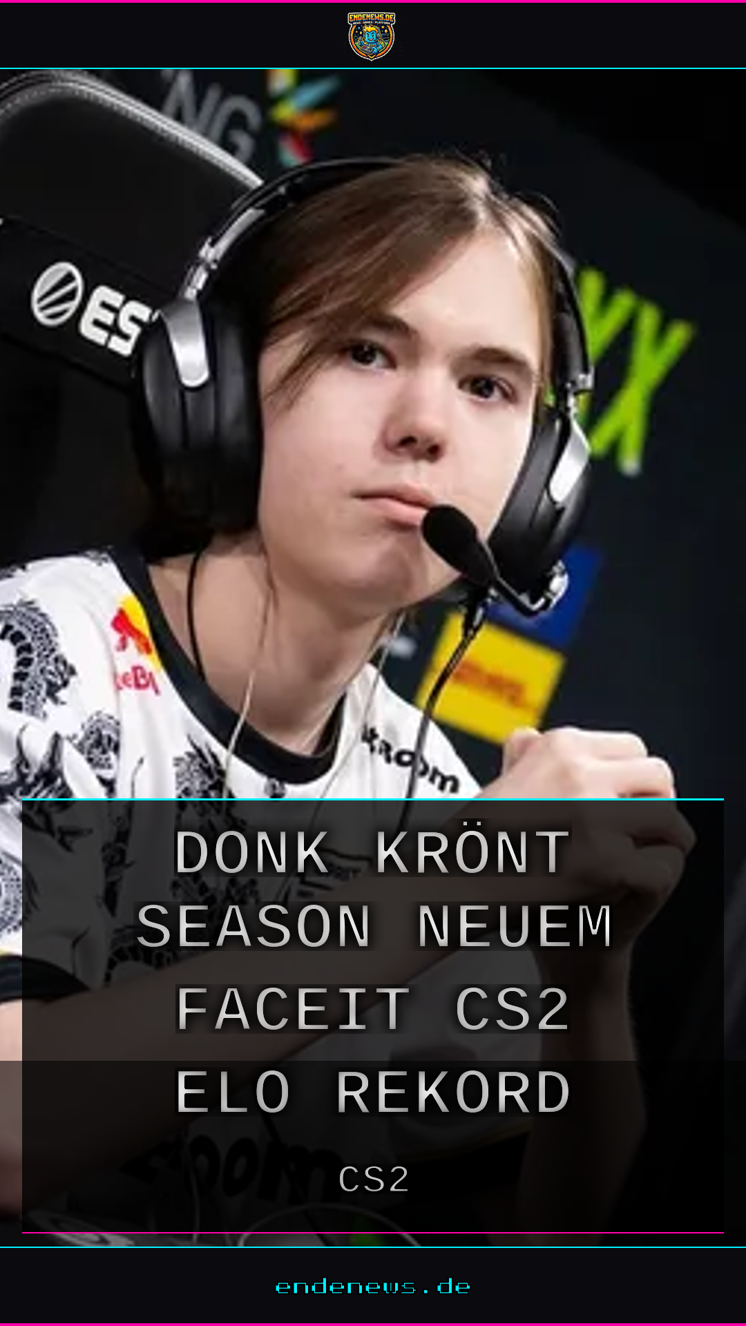 donk krönt Season 8 mit neuem FACEIT CS2 Elo-Rekord, MaiL09 entthront