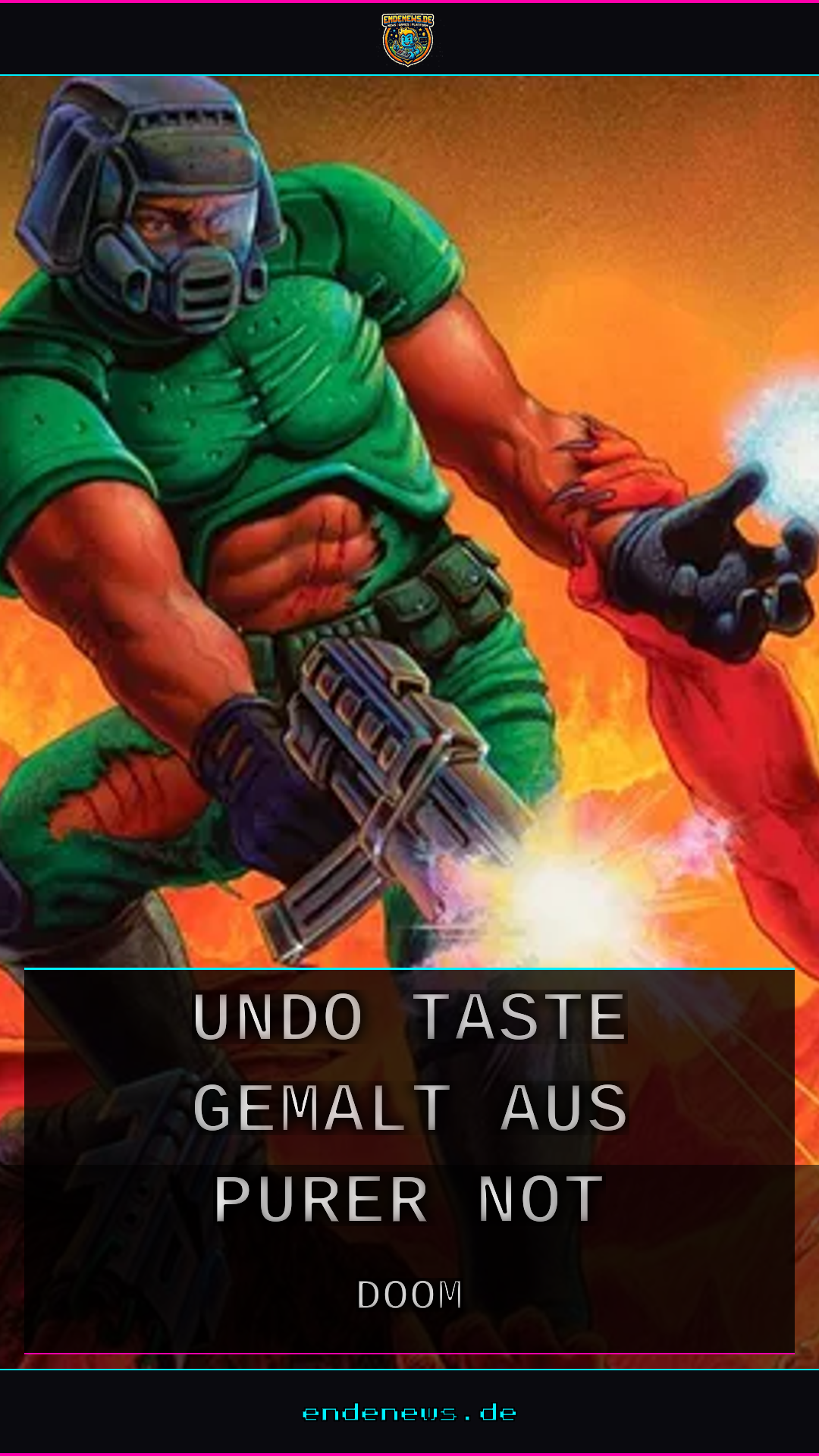 Doom-Grafik: Mit der Undo-Taste gemalt, aus purer Not