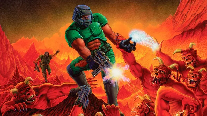 Doom-Grafik: Mit der Undo-Taste gemalt, aus purer Not