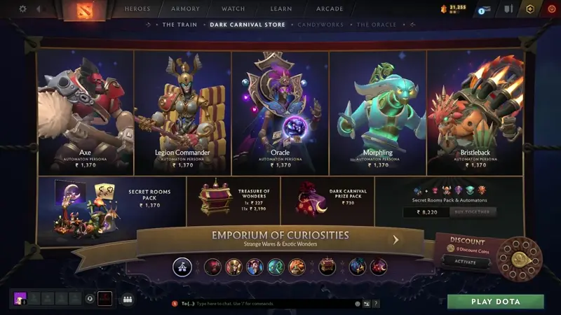 Dota 2 Patch 7/1/2026: Dark Carnival & Rollen-Änderungen