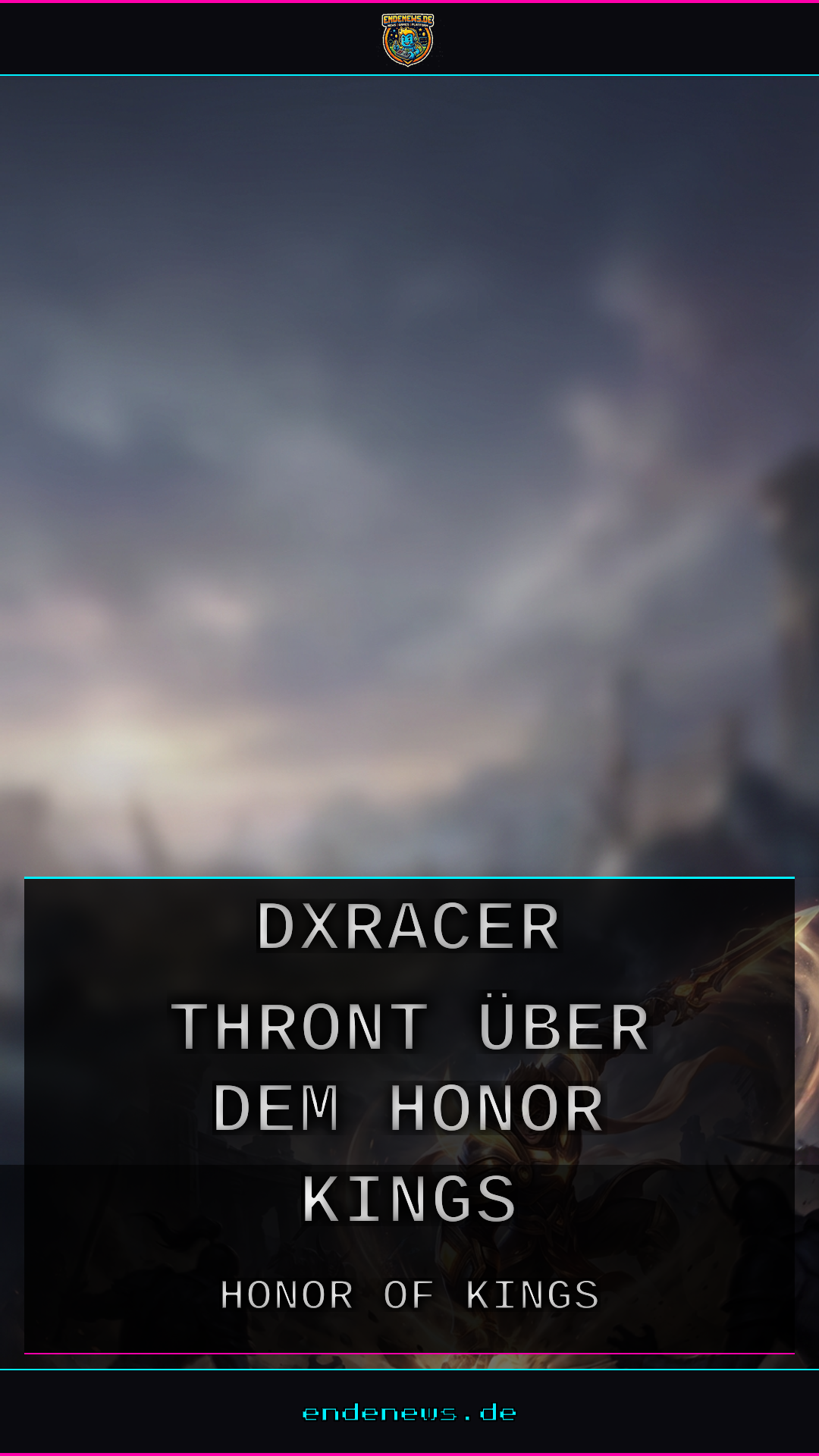 DXRacer thront über dem Honor-of-Kings-Auftritt auf der gamescom 2026