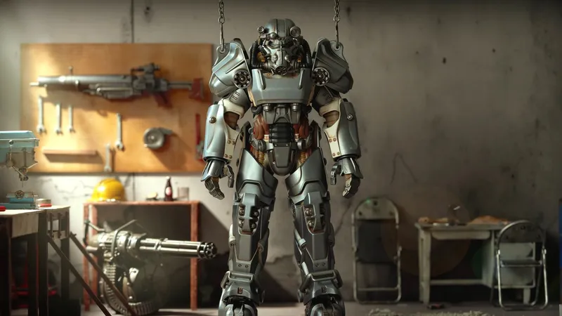 Fallout: T-60 Power Armor wird 2027 zum Modellbausatz von Good Smile