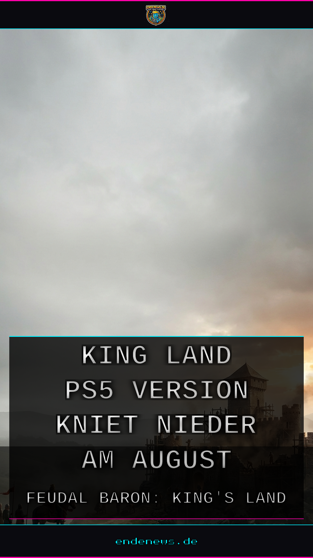 Feudal Baron: King's Land, PS5-Version kniet nieder am 6. August