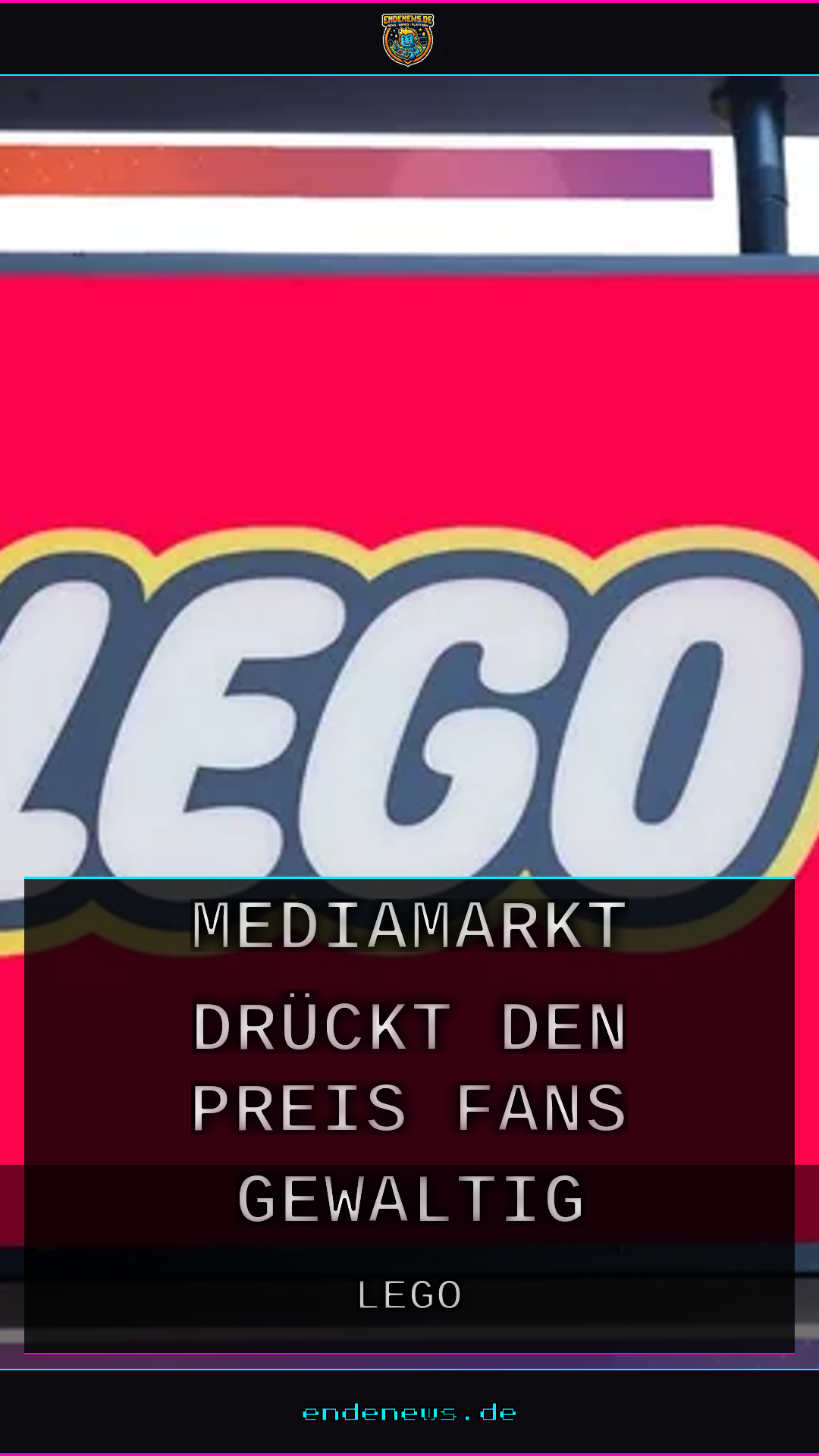 Fußball-Denkmal aus LEGO: MediaMarkt drückt den Preis für Fans gewaltig
