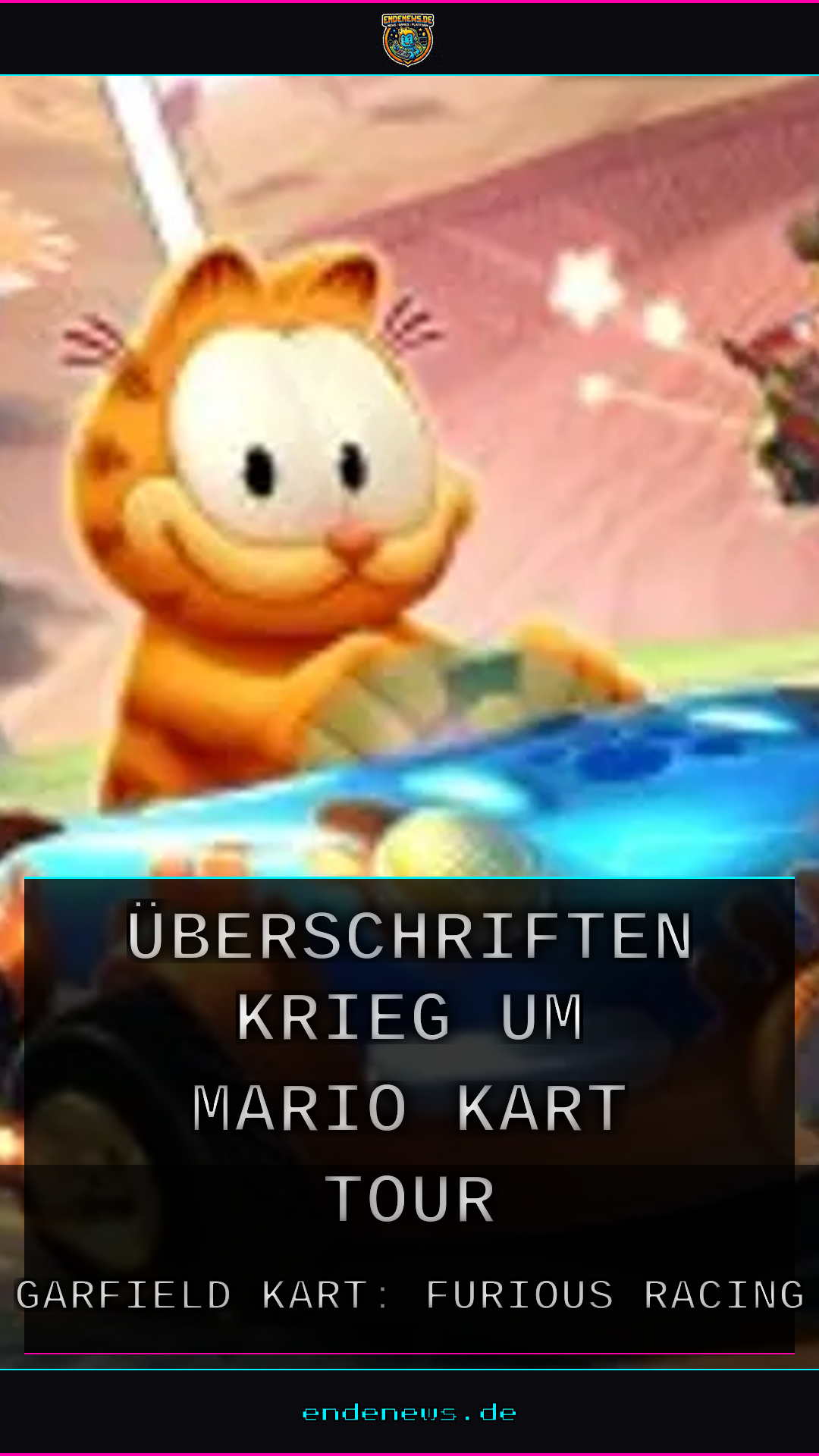 Garfield Kart stichelt gegen Mario: Überschriften-Krieg um Mario Kart Tour