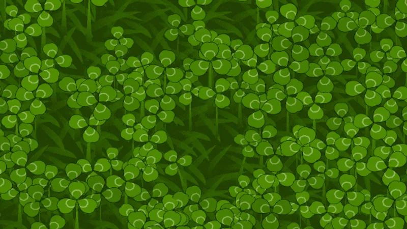 Glaubst du, du kennst Wimmelbildspiele? Dann such mal dieses vierblättrige Kleeblatt!