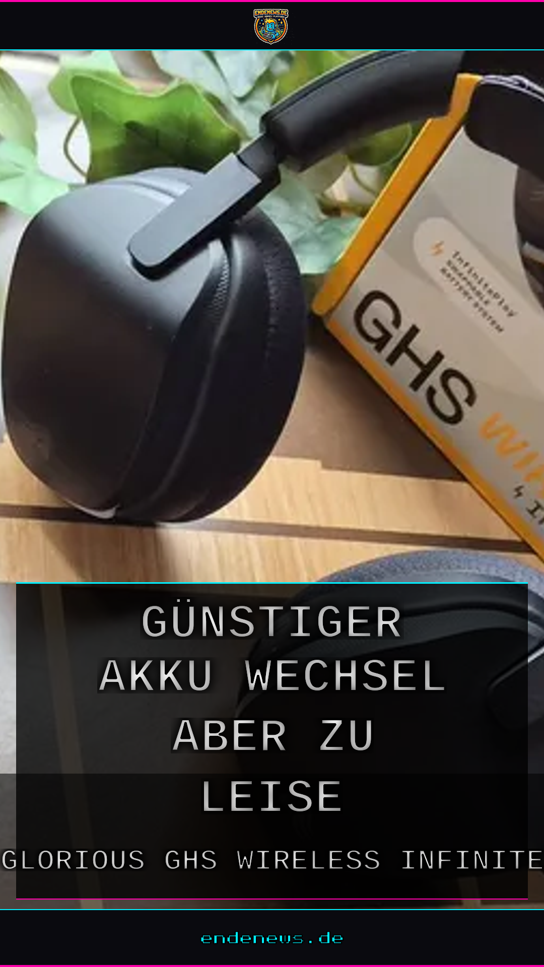 Glorious GHS Wireless InfinitePlay: Günstiger Akku-Wechsel, aber zu leise für SteelSeries