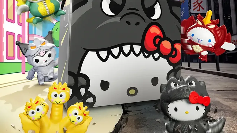Godzilla trifft auf Hello Kitty in absurden McDonald's Happy Meals