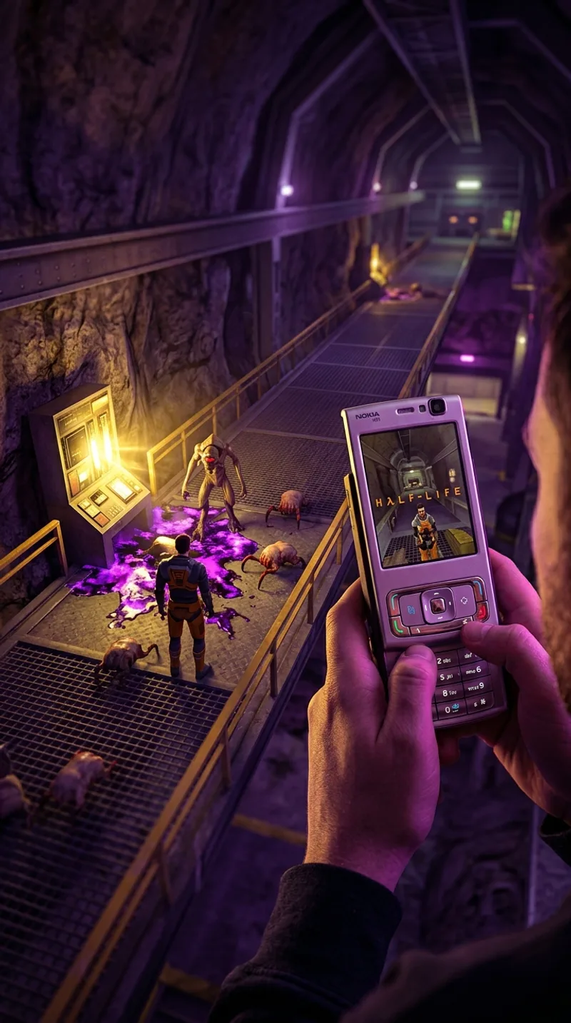 Half-Life auf dem Nokia N95: Wie ein 28 Jahre alter PC-Klassiker auf einem Handy von 2009 läuft