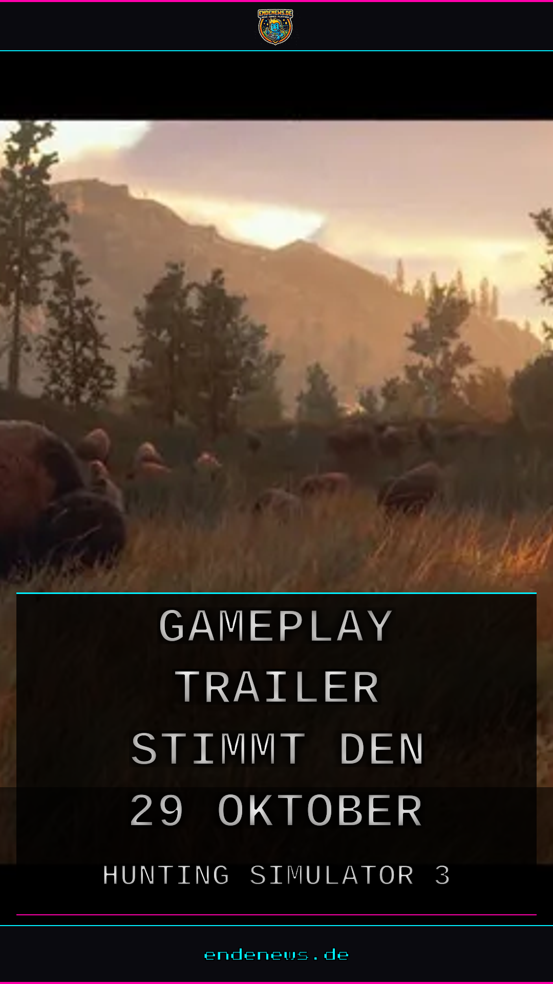 Hunting Simulator 3: Gameplay-Trailer stimmt auf den 29. Oktober ein