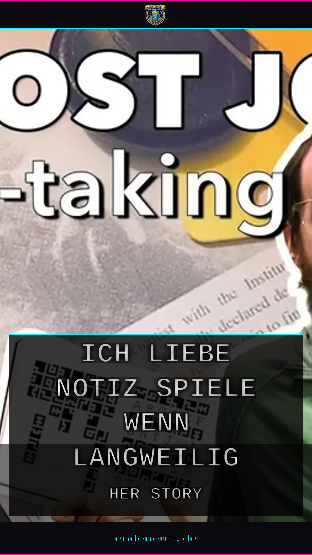 Ich liebe Notiz-Spiele, auch wenn das langweilig klingt