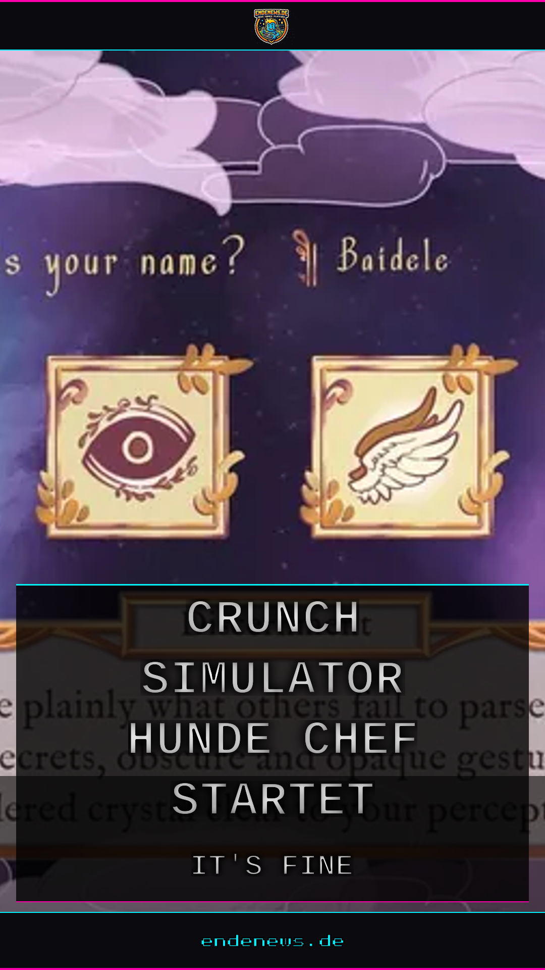It's Fine: Crunch-Simulator mit Hunde-Chef startet stark