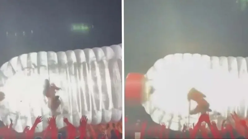 Katy Perry steckt in Riesenflasche fest, Fans verweigern Koop-Modus