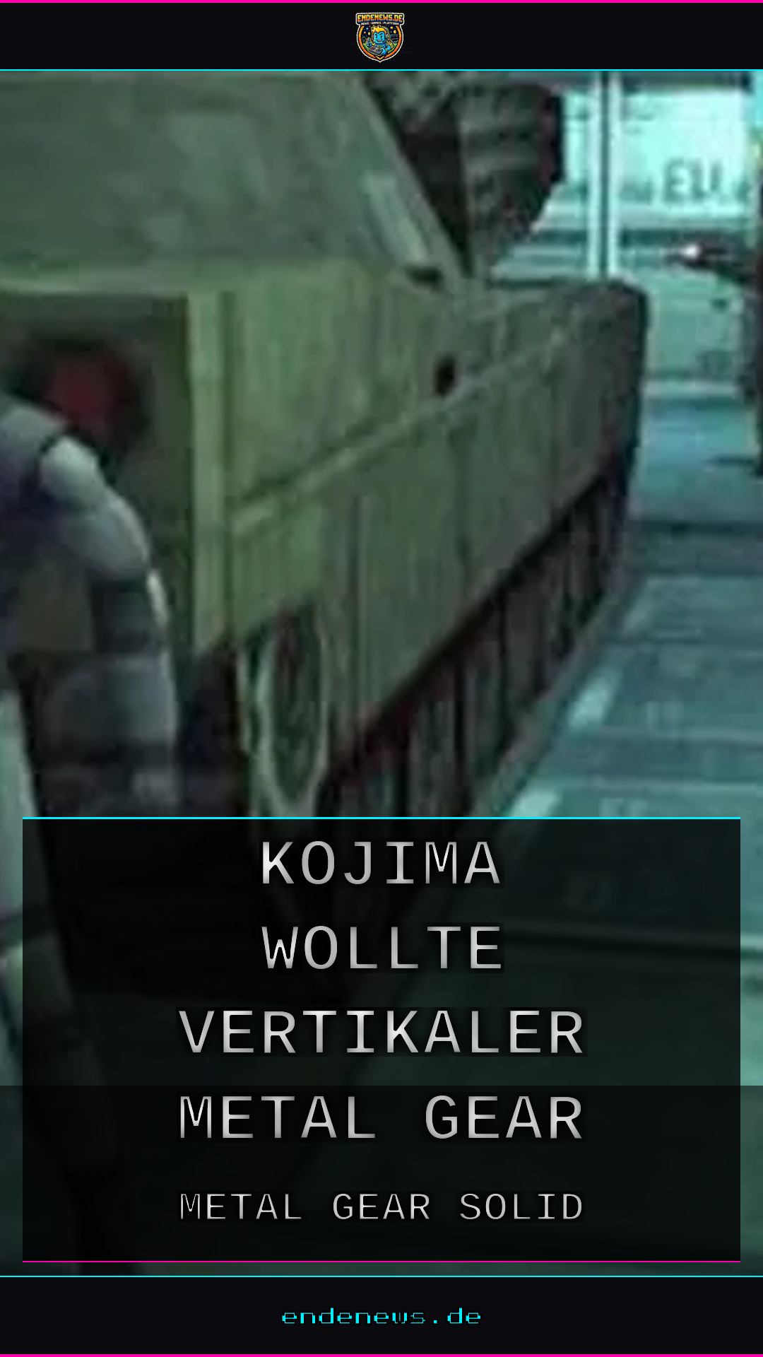 Kojima wollte mit vertikaler Metal-Gear-Solid-Hülle verwirren, doch Händler zerstörten den Plan