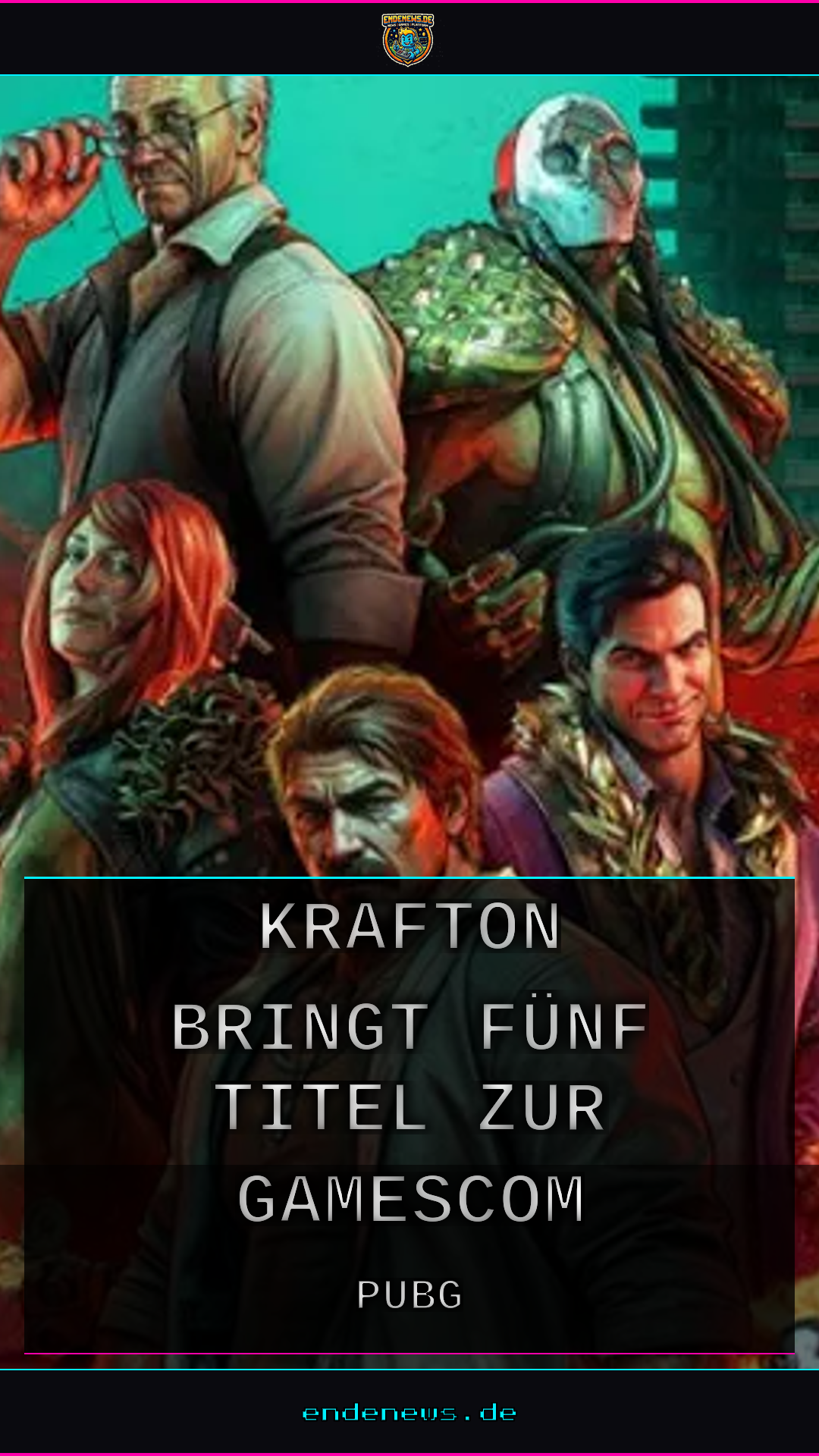 Krafton bringt fünf Titel zur gamescom 2026, Neues PUBG-Projekt im Fokus