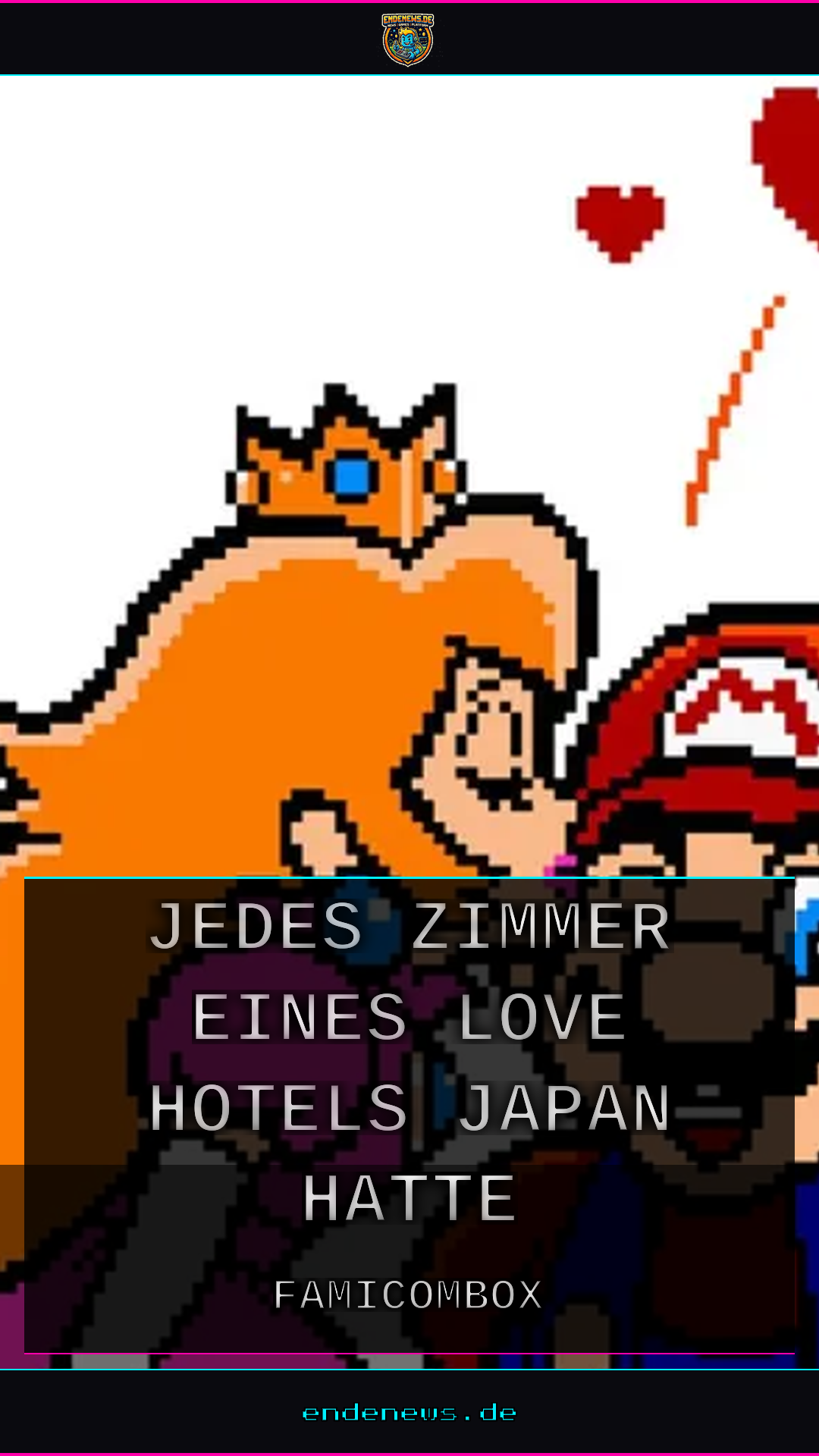 Legendärer Nintendo-Fund: Jedes Zimmer eines Love Hotels in Japan hatte eine Famicombox