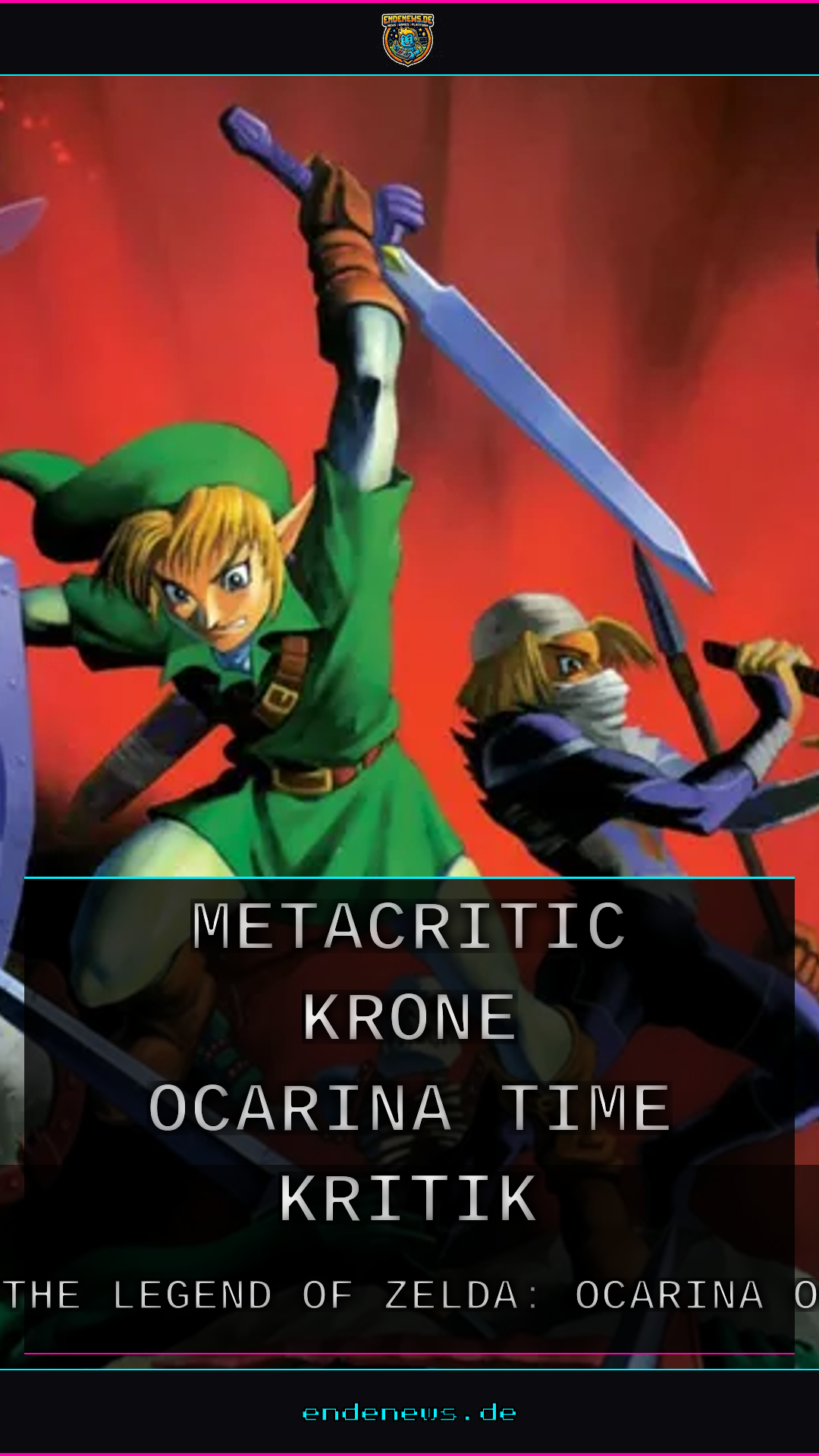 Metacritic-Krone für Ocarina of Time in der Kritik