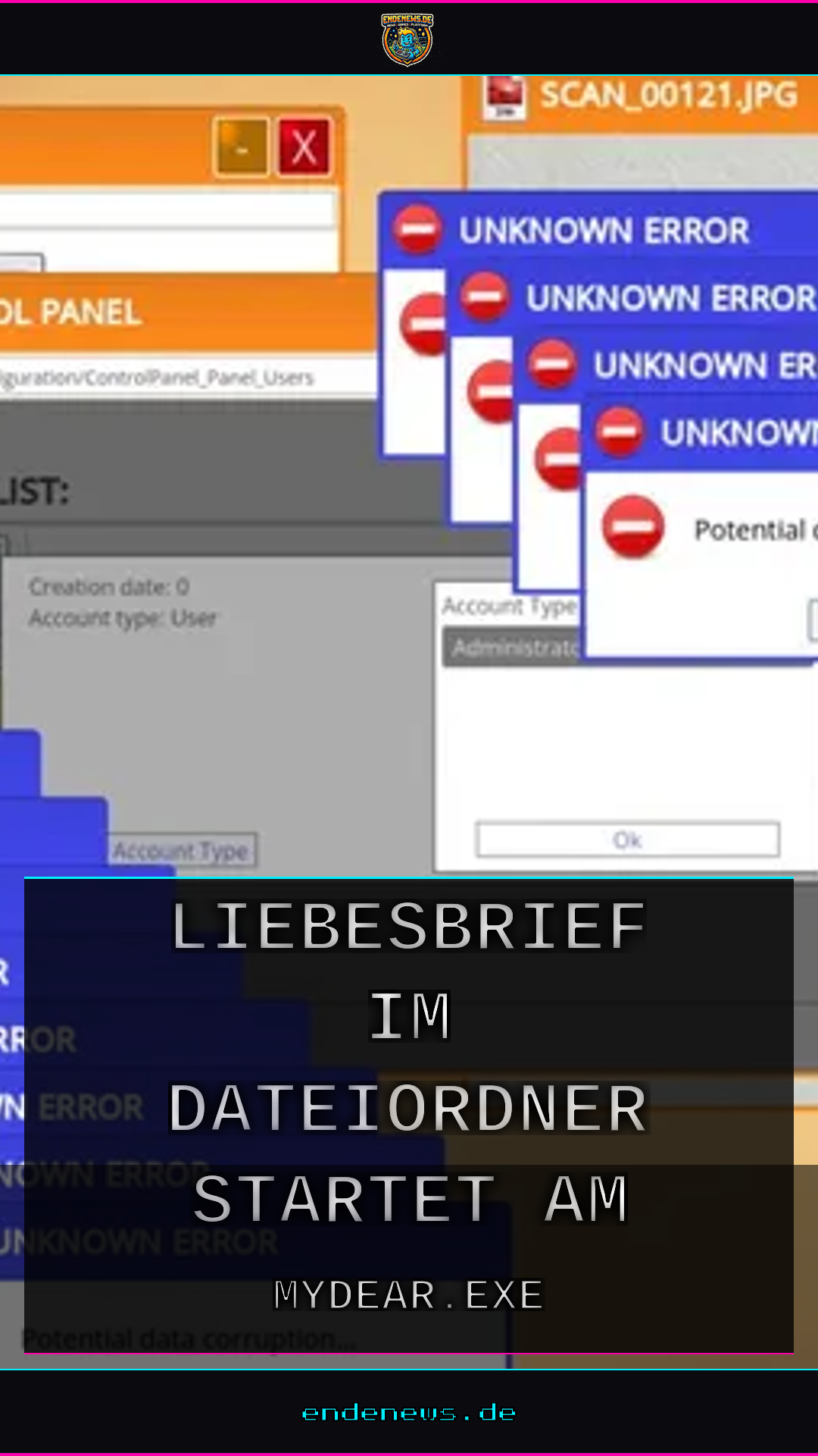 MyDear.exe: Liebesbrief im Dateiordner startet am 2. November