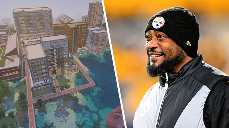 NFL-Coach Mike Tomlin zeigt 12 Jahre Minecraft-Stadt