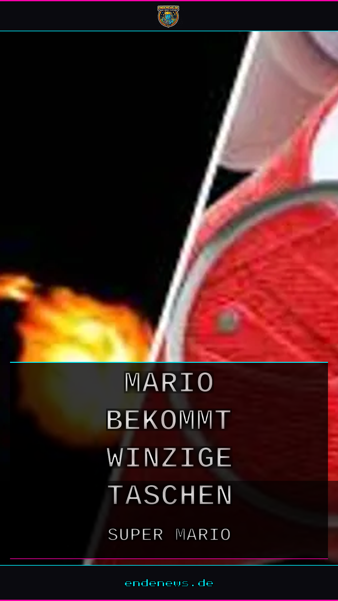 Nintendo: Mario bekommt winzige Taschen in neuen Renders