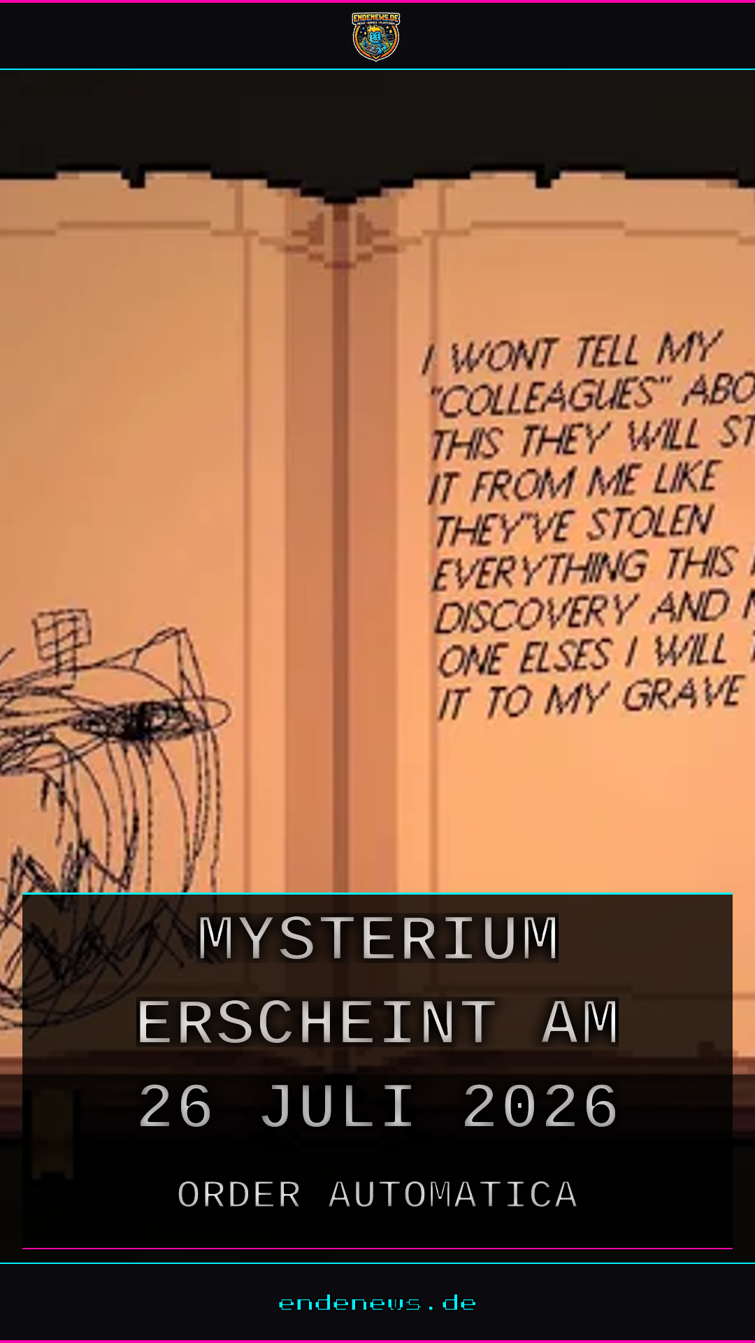 Order Automatica: Ein Mysterium erscheint am 26. Juli 2026