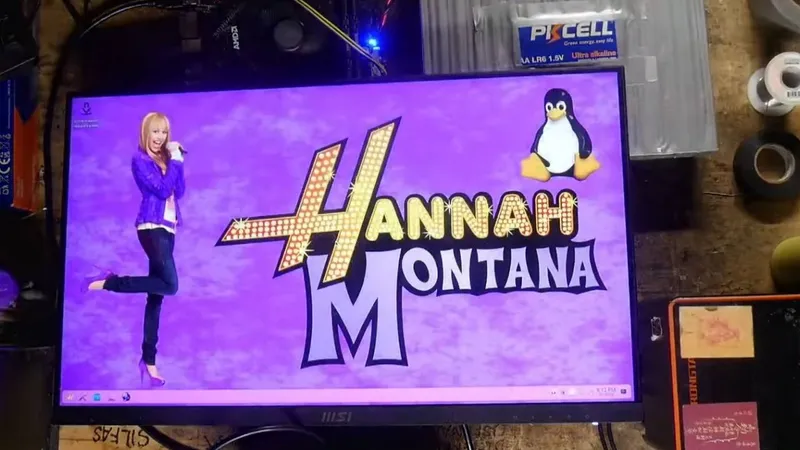 PC-Bastelstunde der Extraklasse: 100 Batterien für Hannah Montana Linux