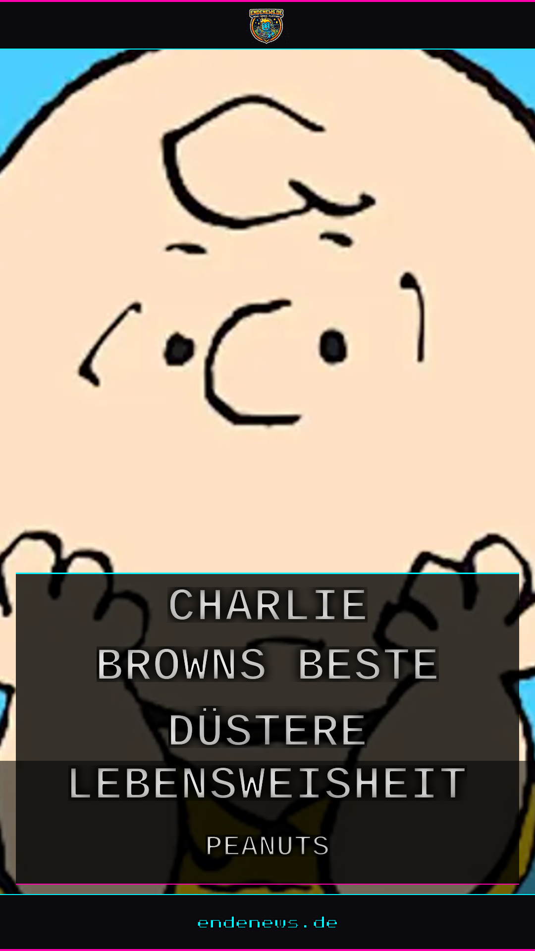 Peanuts 1966: Charlie Browns beste düstere Lebensweisheit