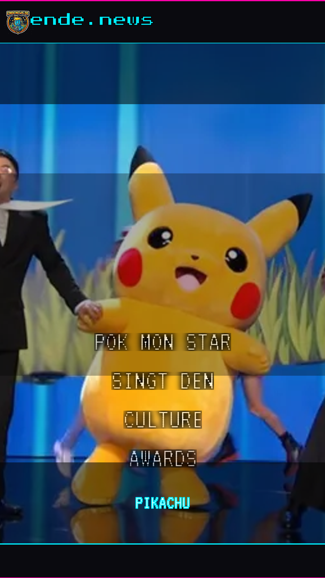 Pikachu wird Teil der Gay Culture: Pokémon-Star singt auf den Culture Awards