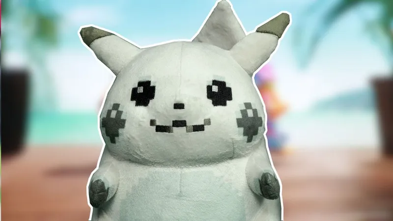 Pixel-Pikachu-Plüsch jetzt erhältlich: Die Retro-Ikone zum Knuddeln