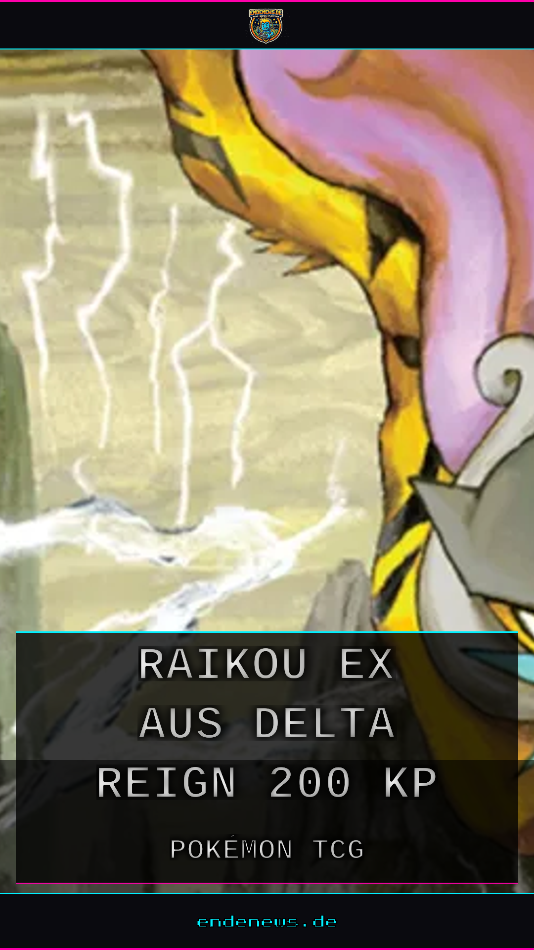 Pokémon TCG: Raikou ex aus Delta Reign mit 200 KP
