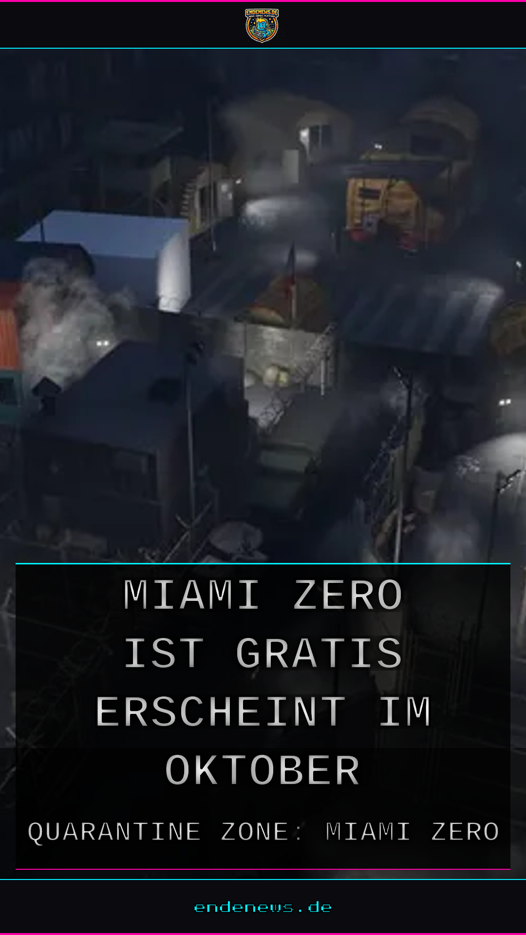 Quarantine Zone: Miami Zero ist gratis und erscheint im Oktober