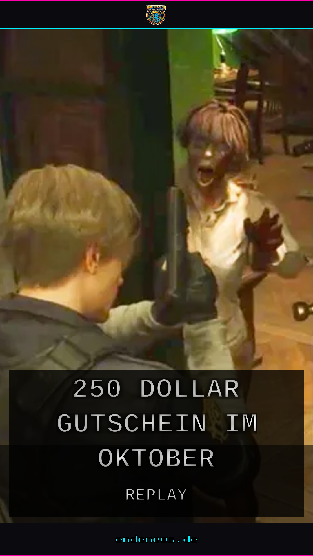 Replay sucht Grusel-Clips: 250-Dollar-Gutschein im Oktober